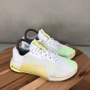 Nike Metcon 9 Womens Training Shoes White Volt DZ2537-106 Size 6.5 Gym Workout